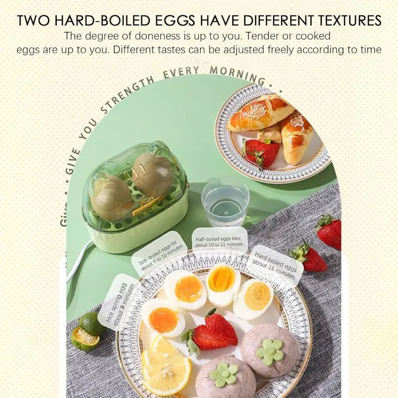 Electric Egg Cooker Steamer with Auto Power-Off, Cat Shape Food Steamer for Kitchen