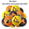 10pcs Construction Vehicle Theme Latex Balloons for Birthday Party Decoration