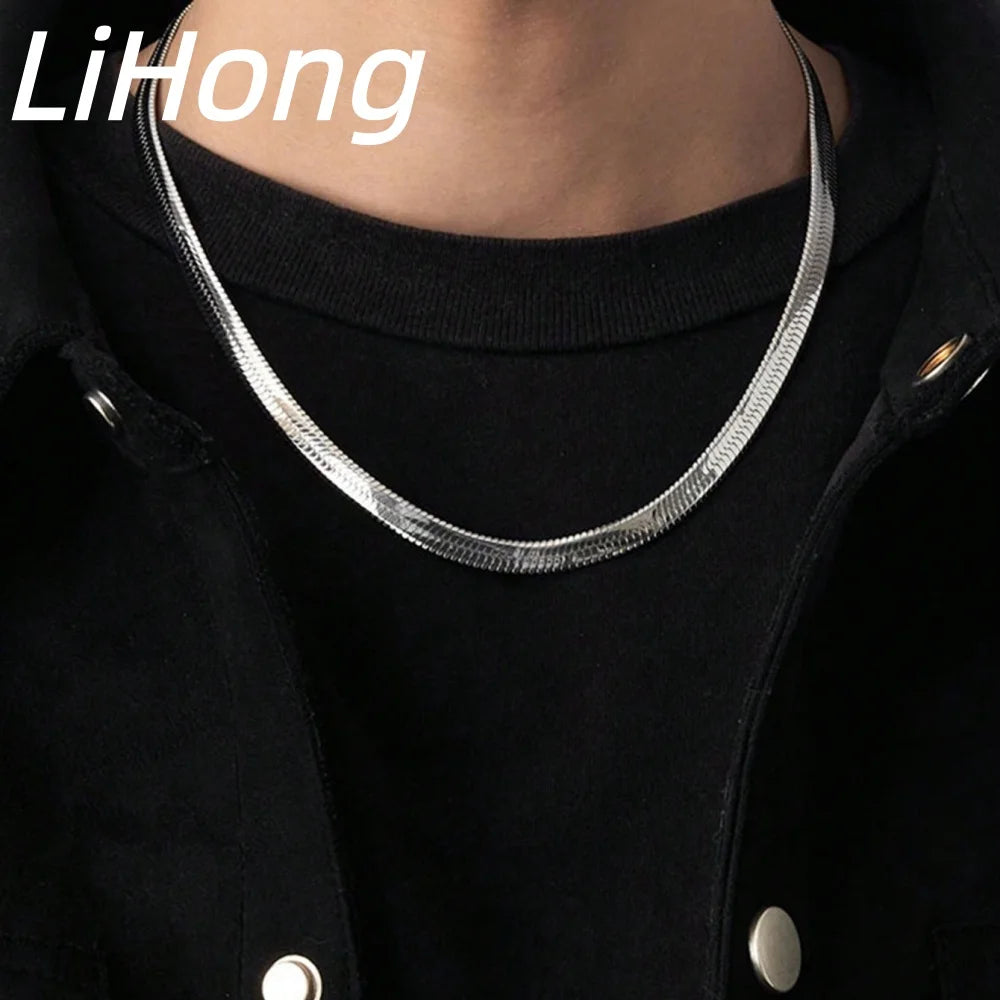 Sterling Silver Snake Chain Necklace for Men Women 16-24 Inch Gift Jewelry