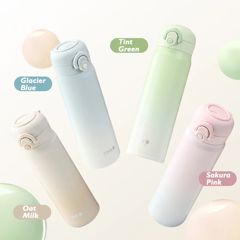 500ml Stainless Steel Vacuum Water Bottle with Leak-Proof Lid and Carry Handle