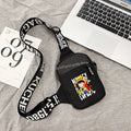 Men's Small Chest Bag with Multiple Compartments - Anime Figure Messenger Waist Bag