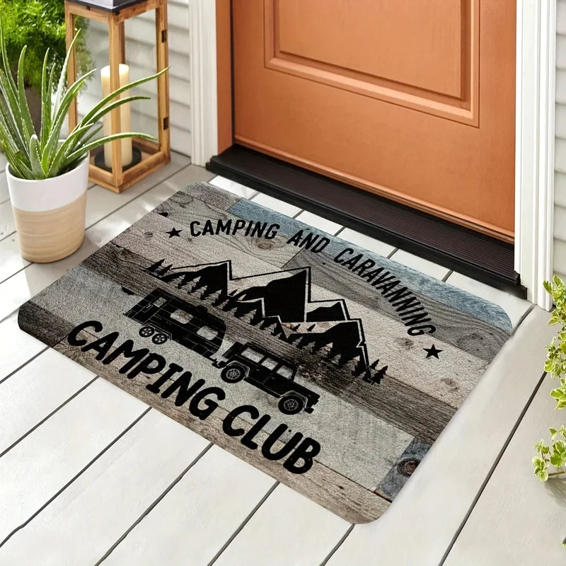 Outdoor Entrance Door Mat - Non-Slip Durable Camping RV Themed Floor Mat