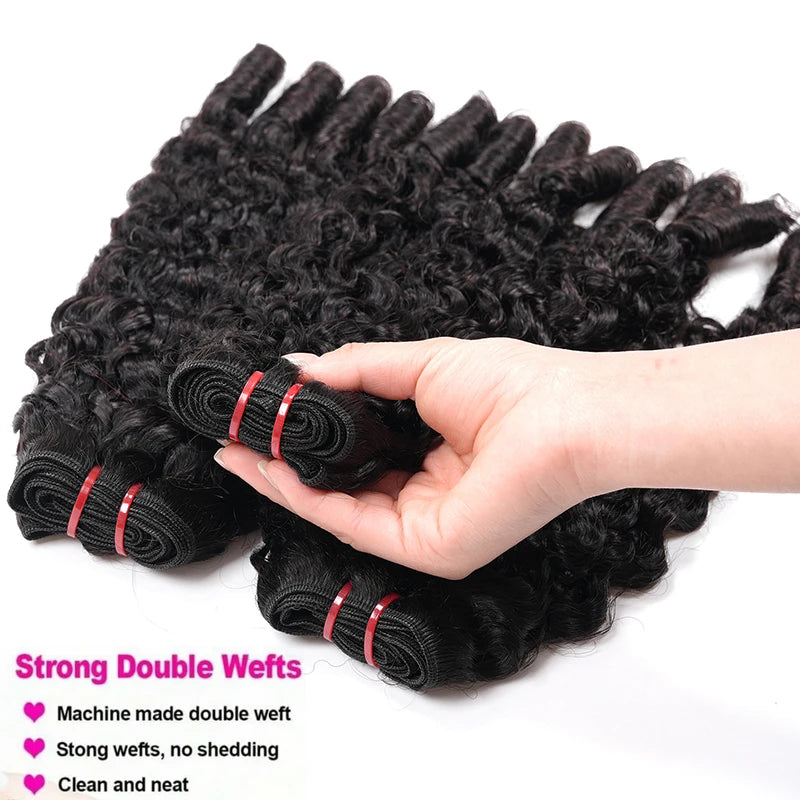20A Mink Burmese Curly Human Hair Bundles - Deep Wave Virgin Hair Extensions