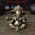 Hindu Lord Ganesha Buddha Statue Elephant Figurine Home Office Decor Resin