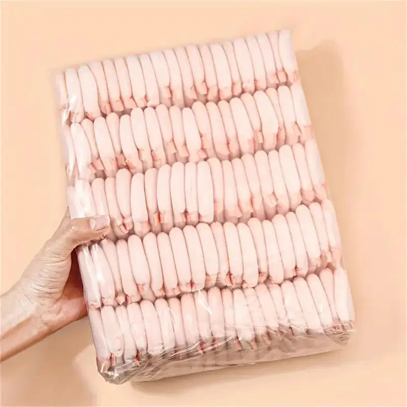 100Pcs Makeup Powder Puffs Set for Loose & Liquid Foundation Soft Plush Cosmetic Sponges
