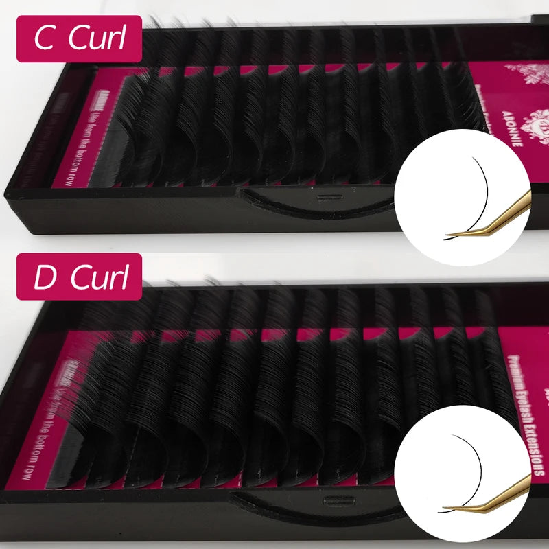 Premium Individual False Eyelashes Extensions - Fluffy Classic Volume Lashes