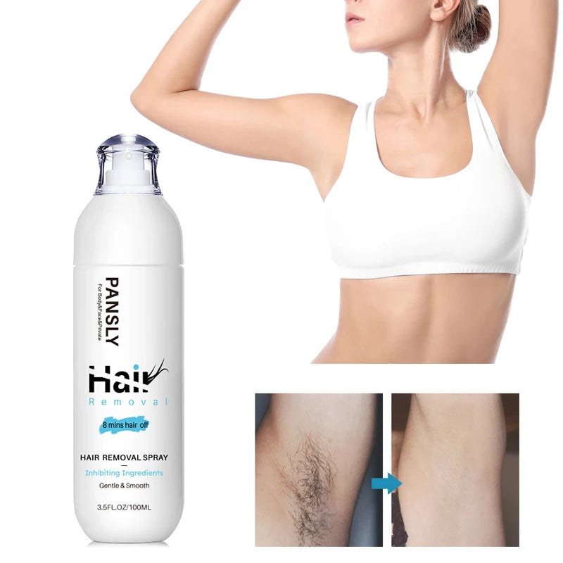 Hair Growth Inhibitor Spray - Painless Hair Removal & Skin Nourishment - 100ML