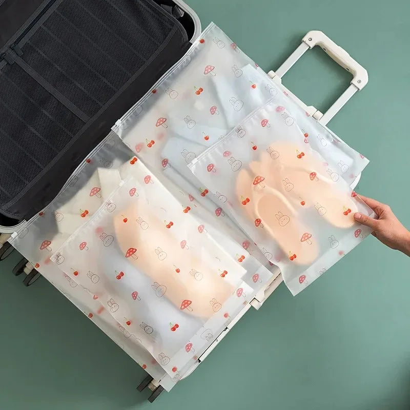 Reusable Plastic Travel Storage Bags for Clothes Shoes Waterproof Organizer