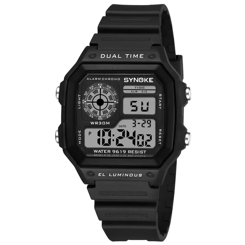 Military Digital Sports Watch Waterproof Luminous Chronograph for Men