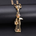 Religious Santa Muerte Pendant Necklace - Unique Spiritual Jewelry