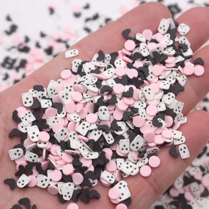 Polymer Clay Sprinkles for DIY Crafts - Mixed Colors, 100g Lot