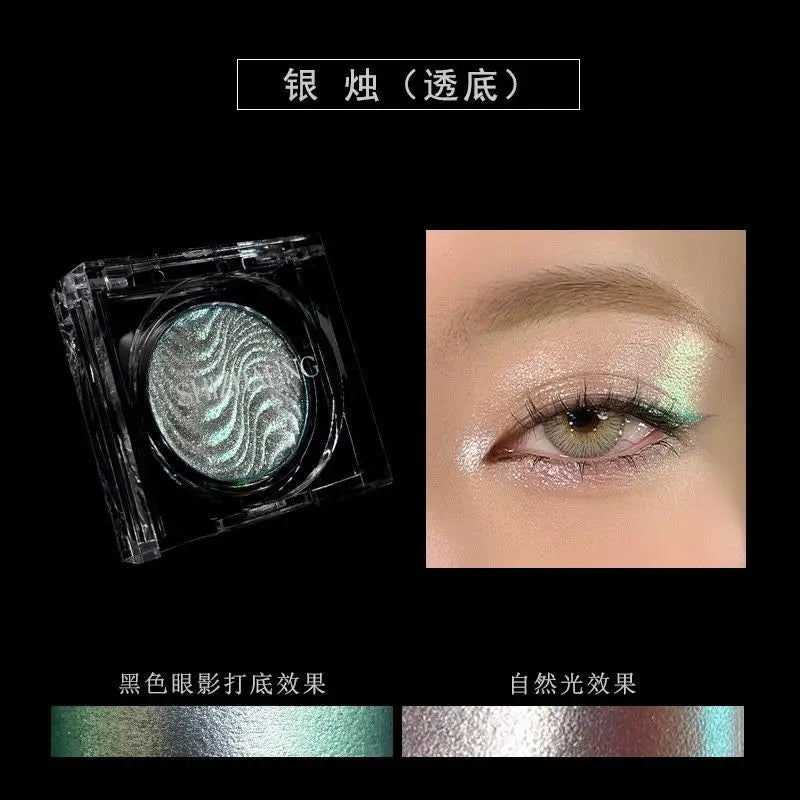 Monochrome Matte Eyeshadow Palette with Glitter & High Saturation Colors