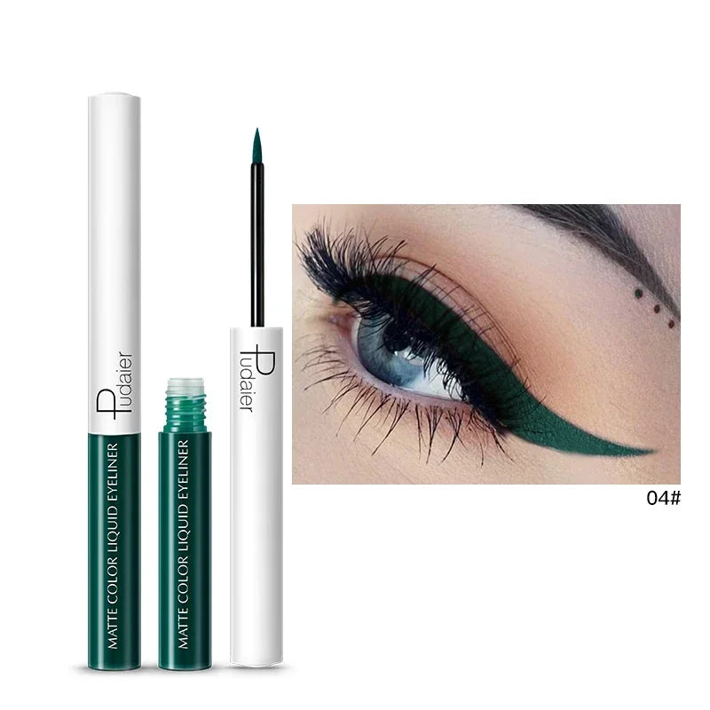 Long Lasting Waterproof Liquid Eyeliner Makeup - 15 Colors, Fast Dry, Matte Finish