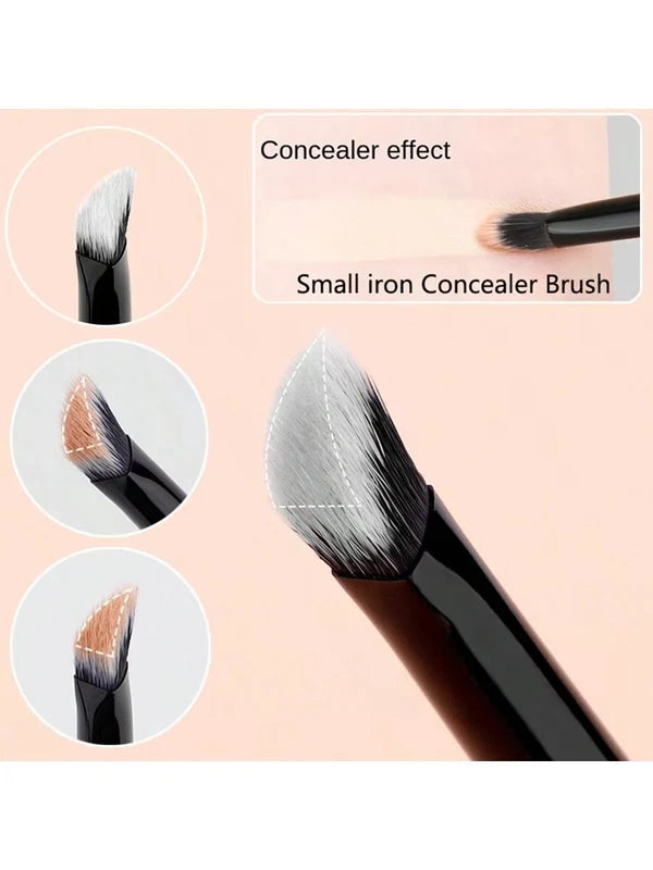 Triangular Sloped Foundation Brush for Face Makeup and Highlighter