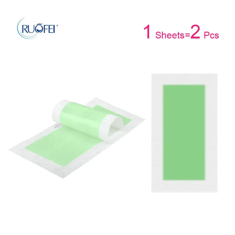 40 Pcs Hair Removal Wax Strips for Face Body Neck Legs - Cold Wax Paper