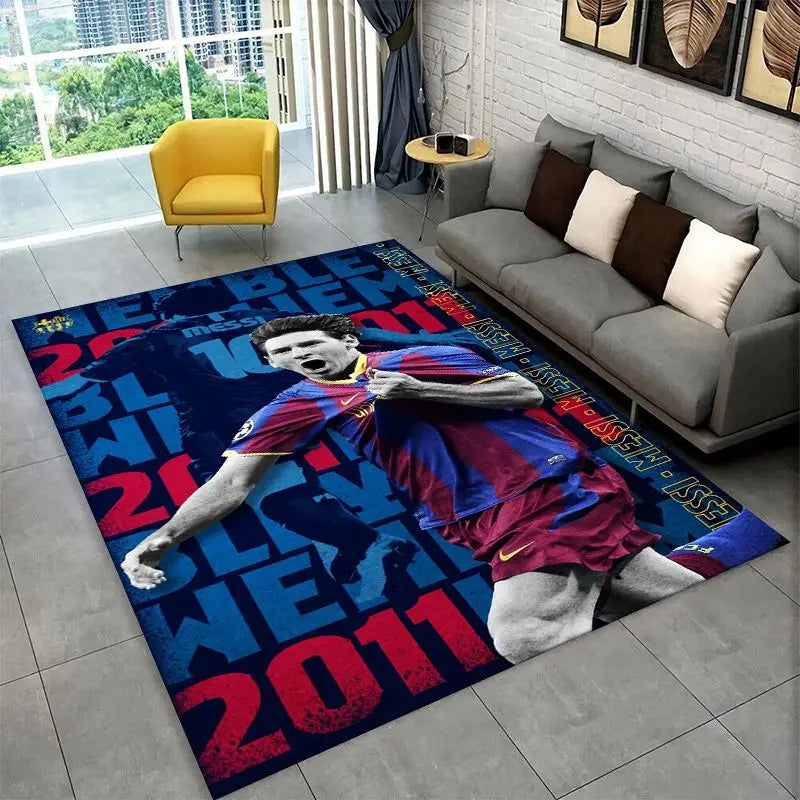 Non-Slip Area Rug for Living Room and Bedroom - Soft Carpet Floor Mat