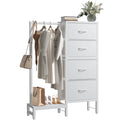 Multi-Functional Fabric Dresser with Hanging Rack and Storage Closet