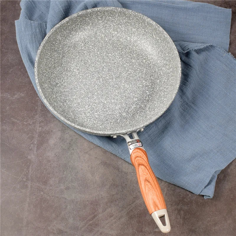 Non-Stick Ceramic Frying Pan Wok Skillet for Gas & Induction Cooking - Durable Stone Coating