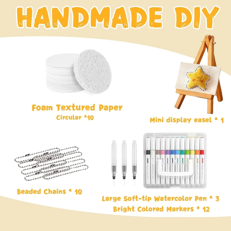 3D Puffy Foam Texture Art Paper Set for Kids DIY Craft and Painting