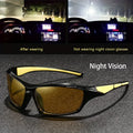 Square Yellow Night Vision Anti-Glare Goggles for Men Women Driving Fishing UV Protection