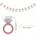 Wedding Engagement Party Banner Bunting with Garland - Bridal Celebration Decorations
