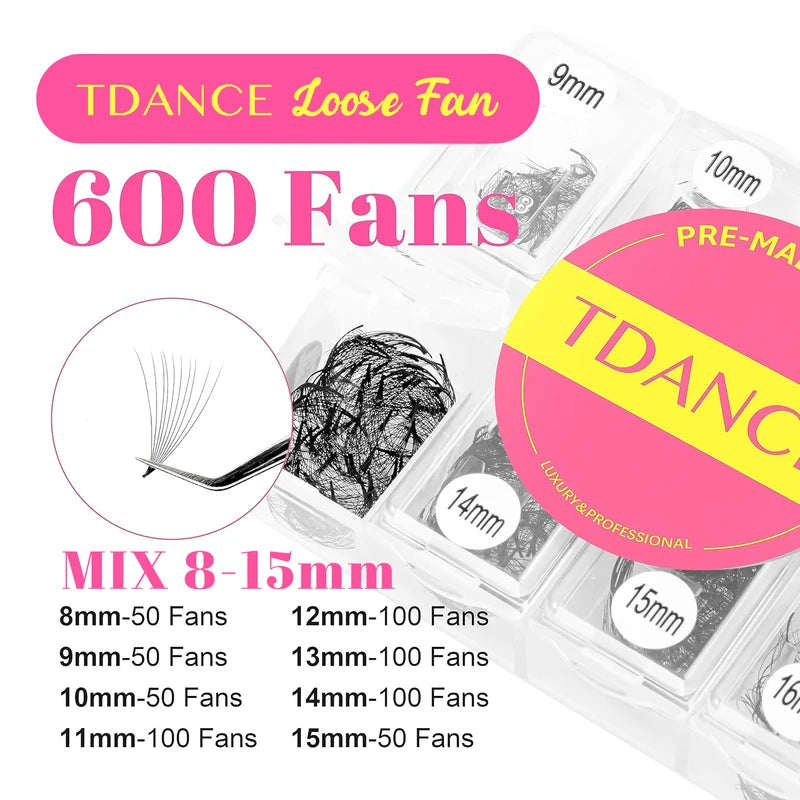 Russian Volume Faux Eyelash Fans - Loose Fans for Extensions, Multiple Variants