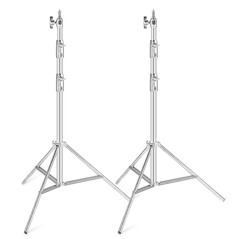 Adjustable Stainless Steel Light Stand Tripod for Photography & Studio Equipment