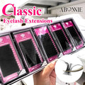 Professional False Eyelash Extensions 5-Pair Set - Silk Natural Volume Lashes
