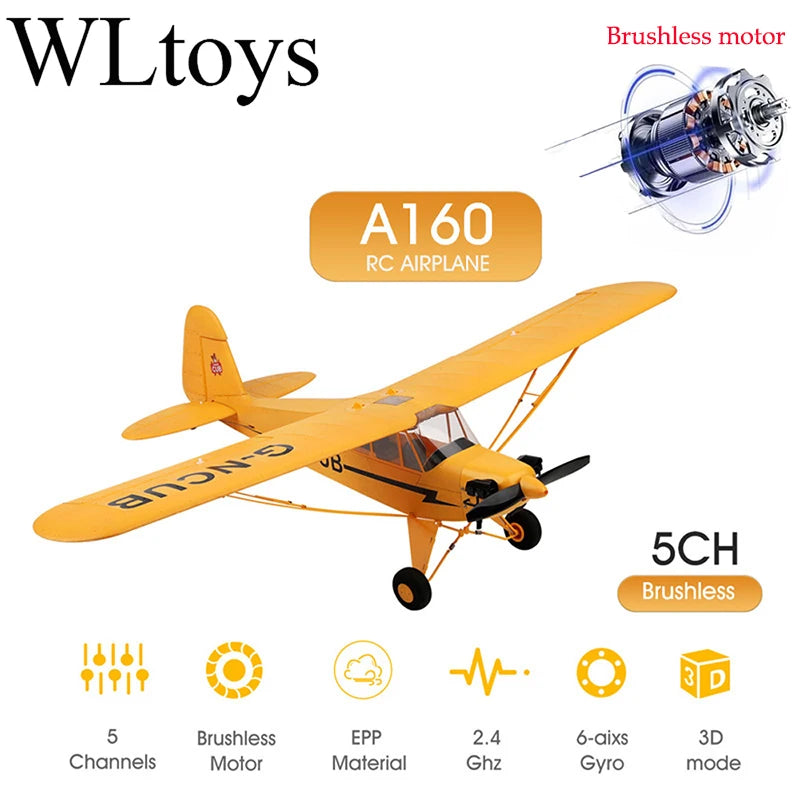 RC Plane RTF 2.4G Brushless Motor 3D/6G Remote Control Airplane - Multiple Colors