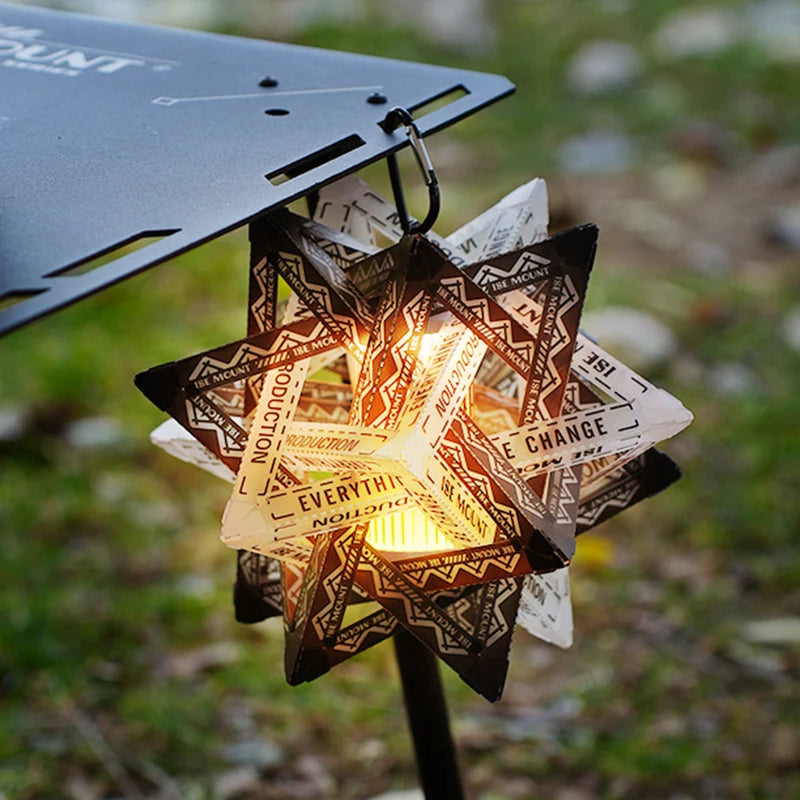Outdoor Star Camping Light Shade Waterproof Atmosphere Lampshade - Wear-Resistant, Lightweight, Easy Assembly