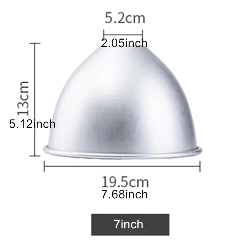Aluminum Doll Cake Mold for Dress Cakes and Halloween Decorations - 4/6/7/8 Inch Sizes