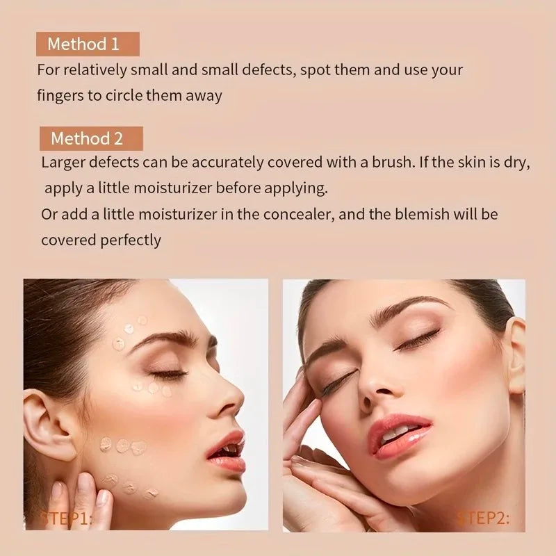Full Coverage Waterproof Concealer for Tattoos, Scars & Blemishes - Natural Matte Finish, All Skin Tones