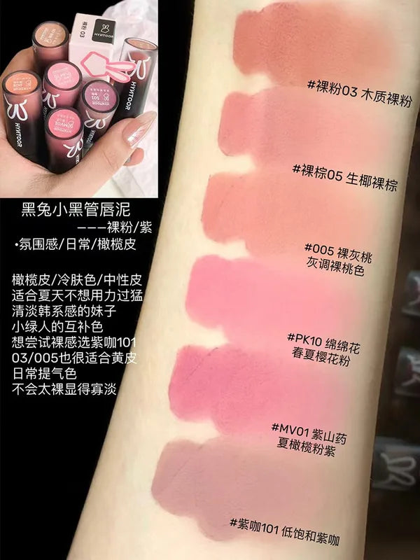Matte Lipstick Set with Velvet Finish - Long Lasting Lip Makeup in Multiple Colors