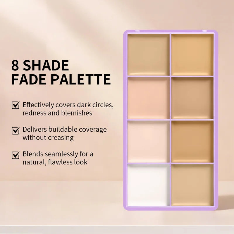 Waterproof Long-Lasting Matte Concealer Palette for Flawless Skin - Multi-Shade