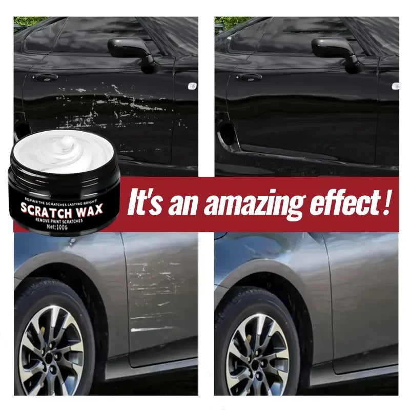 Car Scratch Wax - Swirl Remover & Gloss Enhancer for All Paint Colors