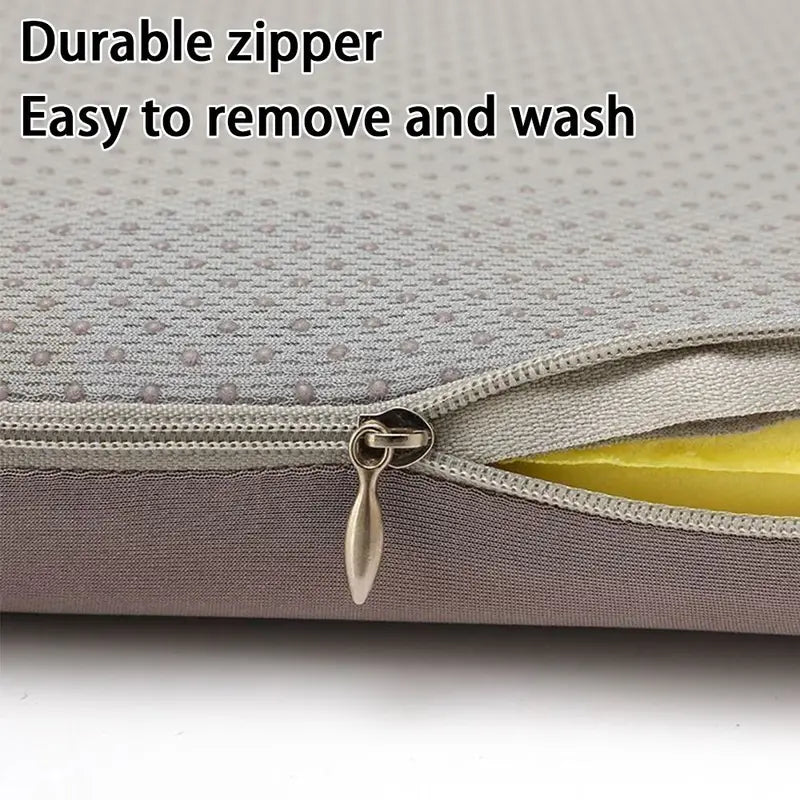 Comfortable Memory Foam Seat Cushion for Office and Car - Thick Breathable Anti-Slip Pad