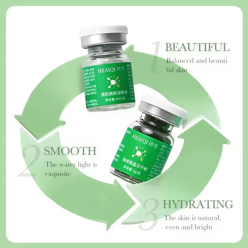 Collagen Skin Regeneration Powder Sponge - Natural Microcrystal Extract, Pore & Skin Renewal