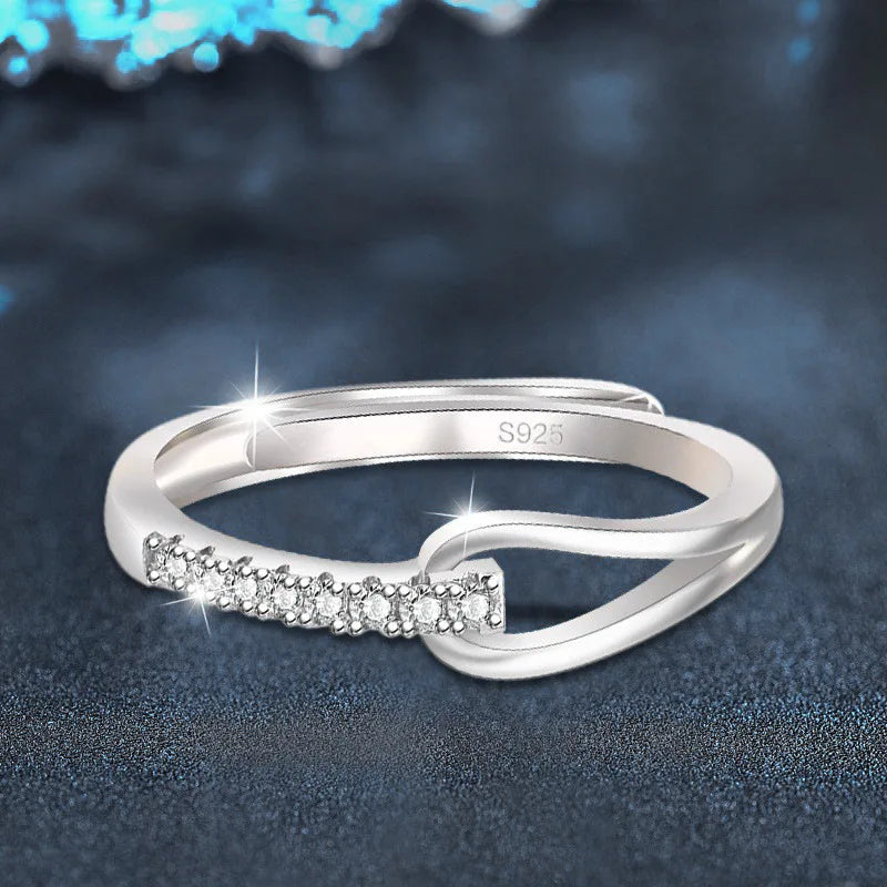 925 Sterling Silver Ring with Zircon for Women Wedding Engagement Jewelry