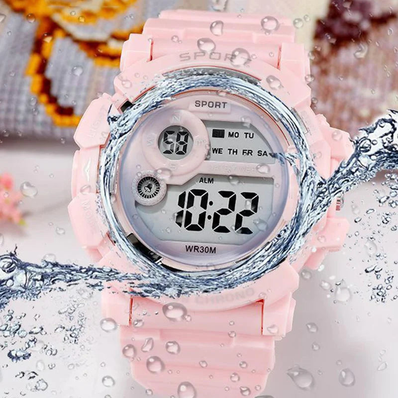 Kids Digital Sport Watch Waterproof Luminous Electronic Wristwatch for Boys & Girls