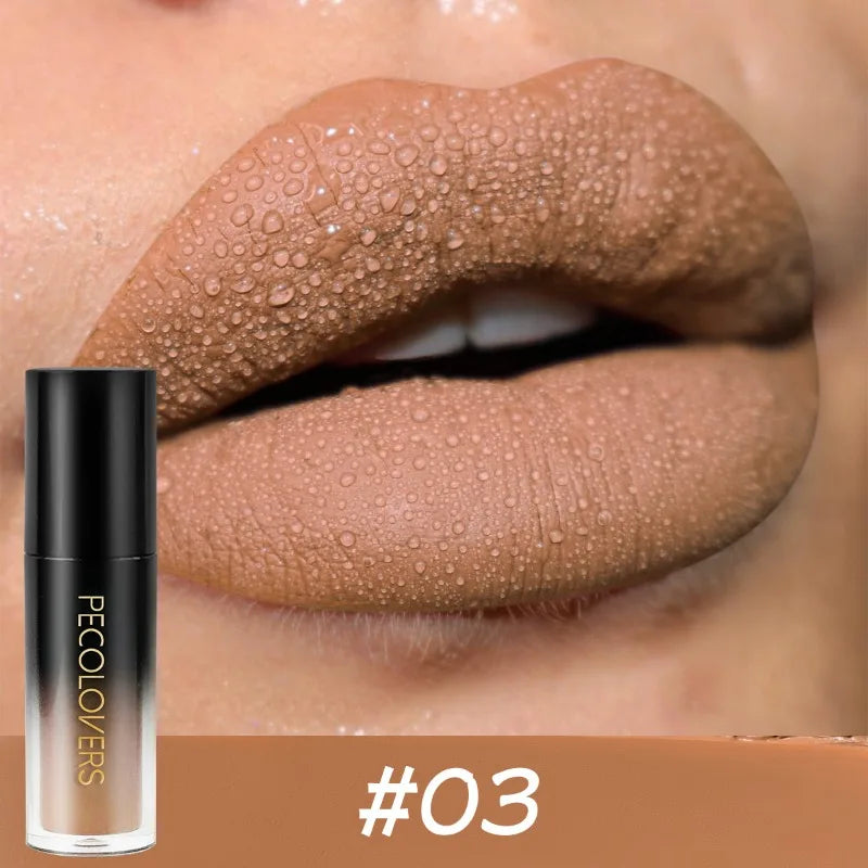 Waterproof Lipstick Set with 14 Colors Long-Lasting Gloss Non-stick Lip Makeup