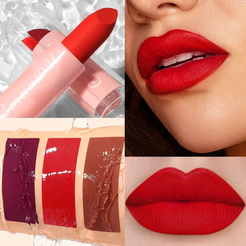 Matte Lipstick Set Long-Lasting Waterproof Lip Gloss Non-Stick Moisturizing