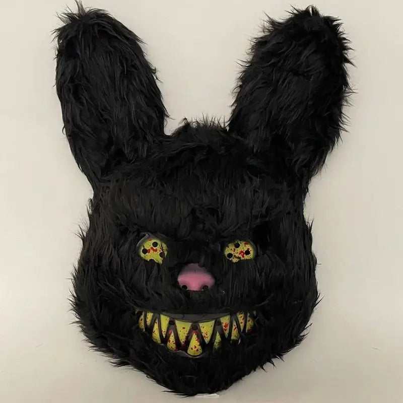 Halloween Bloody Bunny Mask - Realistic Ghost Ghostly Bear Headgear for Costume & Performance