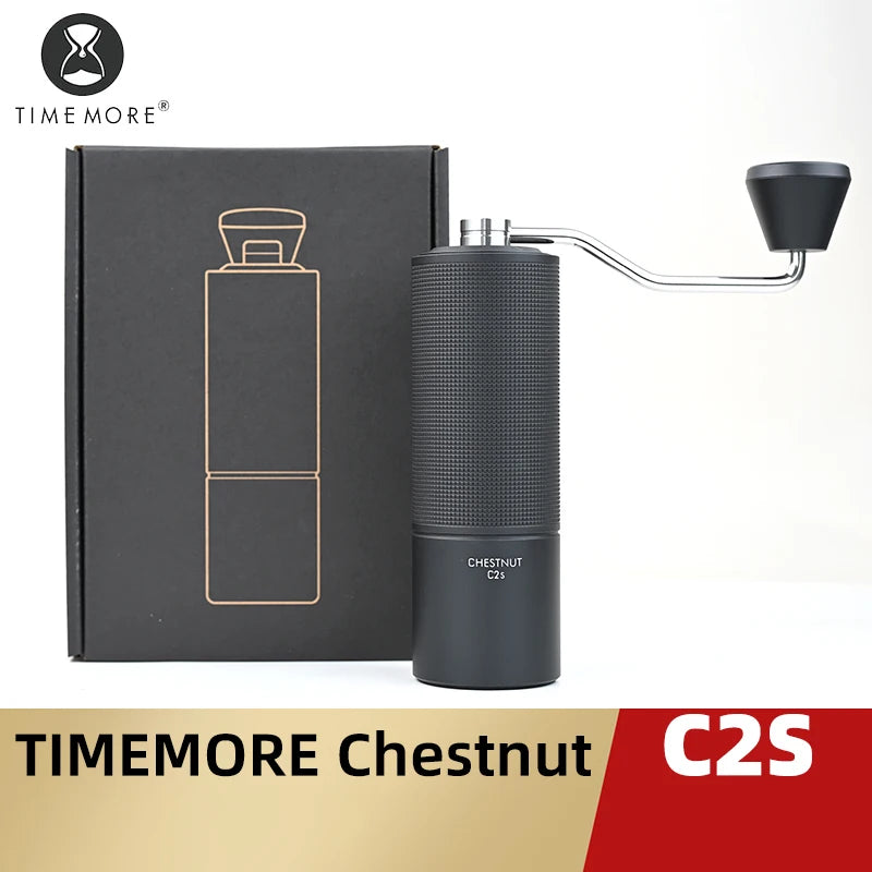 Portable Manual Coffee Grinder with Metal Body for Travel & Camping