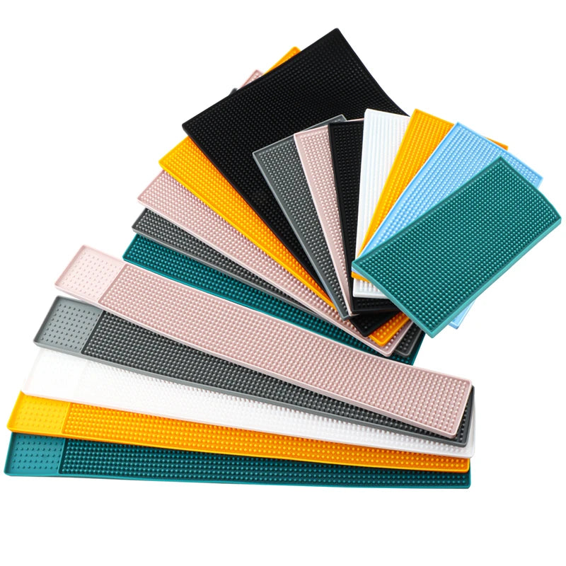 Heavy Duty Silicone Bar Mat for Spill Containment - Dishwasher Safe, Perfect for Bars and Restaurants