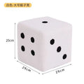 Cubic Imitation Lamb Wool Shoe Stool — Creative Dice-Shaped Wooden Furniture