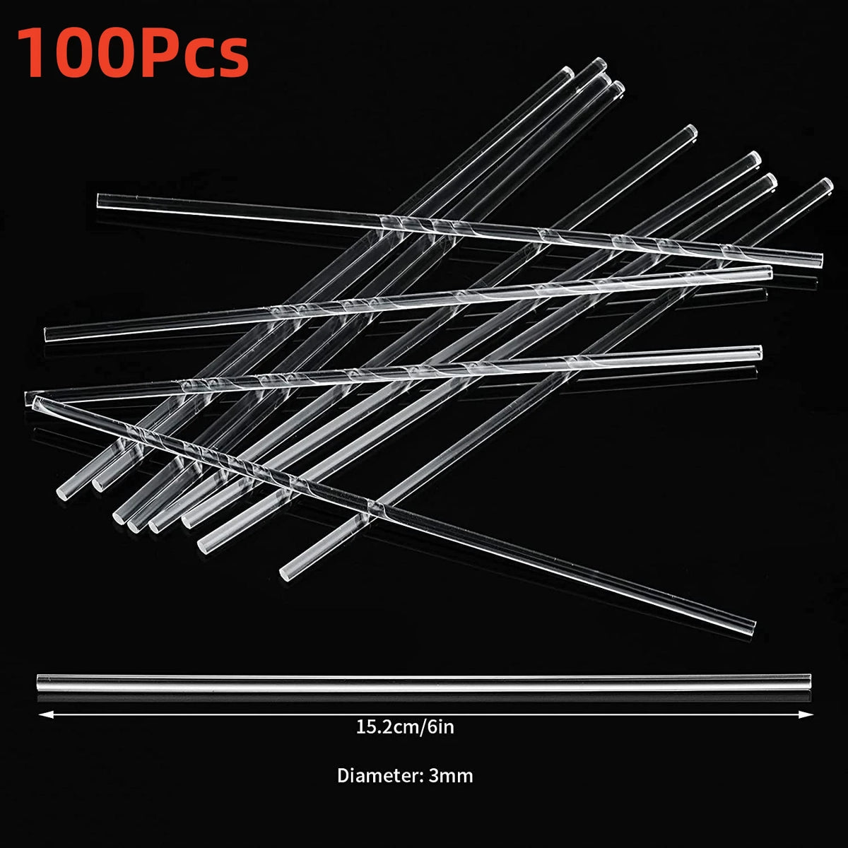 Acrylic Lollipop Sticks for Cake Pops and Desserts - Reusable Candy & Treat Picks