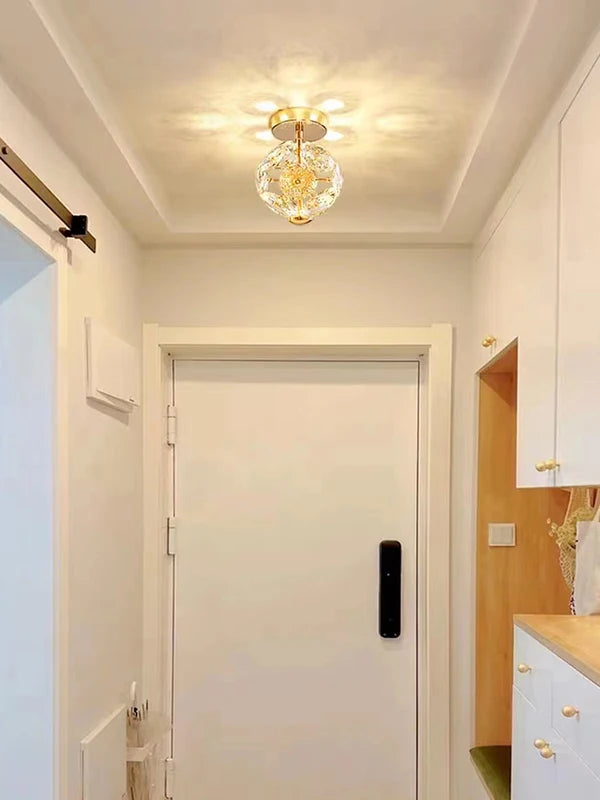 Modern Crystal Wall Light Fixture with Crystal Wall Lamp for Corridor Bedroom Living Room