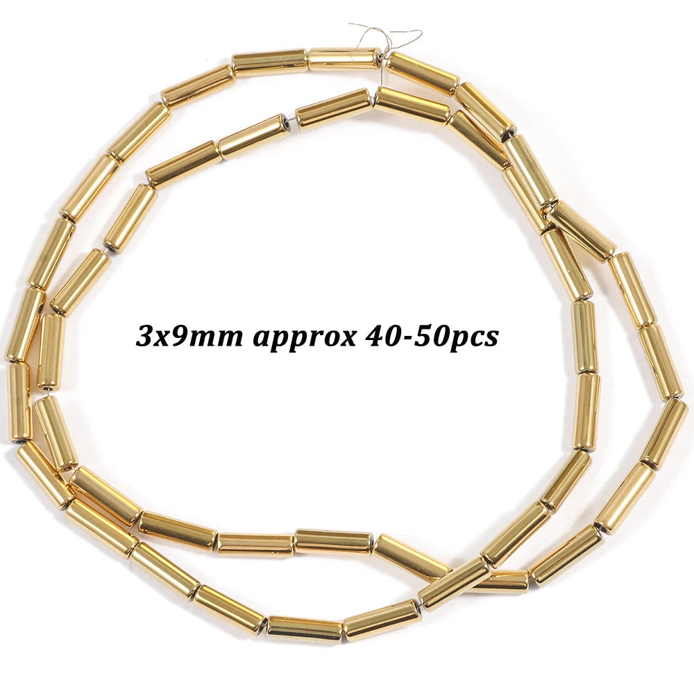 Natural Stone AAA+ Hematite Spacer Beads for Jewelry Making 15''