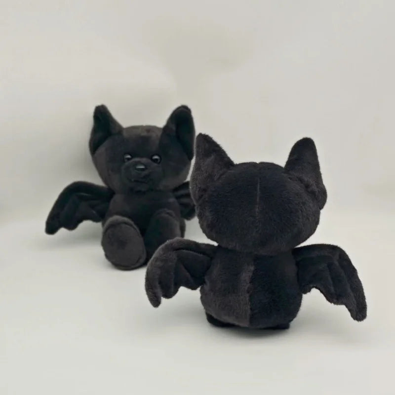 Halloween Black Bat Plush Toy - Soft Cartoon Stuffed Animal for Party Decorations & Gifts