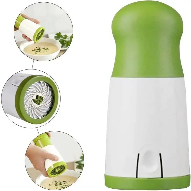 Manual Herb Grinder Spice Mill Vegetable Cutter for Garlic and Parsley